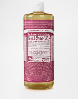 Жидкое органическое кастильское мыло с ароматом розы 946 м Dr. Bronner. Цвет: роза