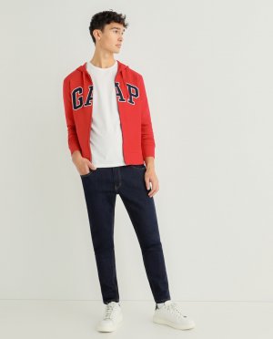 Красная мужская спортивная куртка с капюшоном Gap, красный GAP