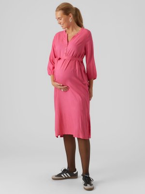 Платье-рубашка для беременных Misty Lia, цвет фуксия Fedora Mamalicious