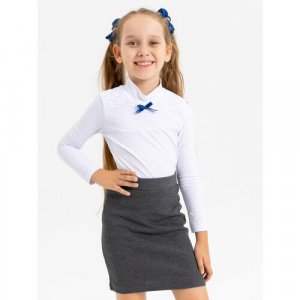 Школьная юбка , размер 152, серый КотМарКот. Цвет: серый