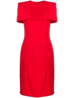 Приталенное платье-кейп Givenchy. Цвет: красный