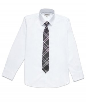 Однотонный классический комплект из рубашки и галстука для больших мальчиков Kenneth Cole Reaction