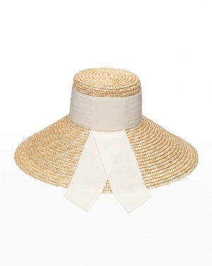 Соломенная шляпа от солнца с широкими полями Mirabel Eugenia Kim