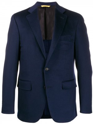 Пиджак с платком-паше Canali. Цвет: синий
