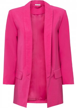 Пиджак удлиненный bonprix. Цвет: ярко-розовый