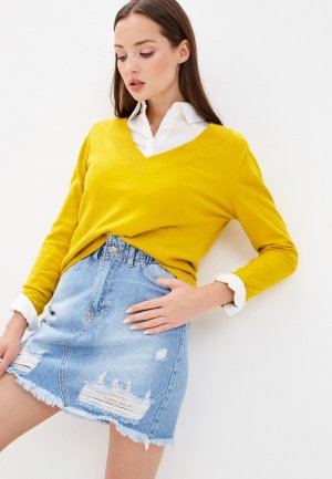 Пуловер Top Secret. Цвет: желтый