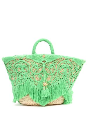 Соломенная сумка Raffaela D’Angelo. Цвет: разноцветный