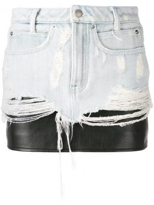 Многослойная джинсовая юбка Alexander Wang