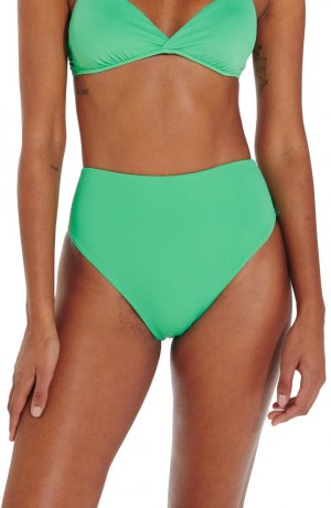 Однотонные плавки бикини с высокой талией Bela Hot VIX SWIMWEAR, зеленый Swimwear