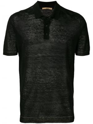 Классическая рубашка-поло Nuur. Цвет: черный