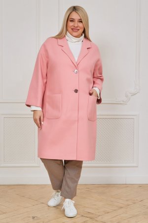 Пальто Luxury. Цвет: светло-розовый