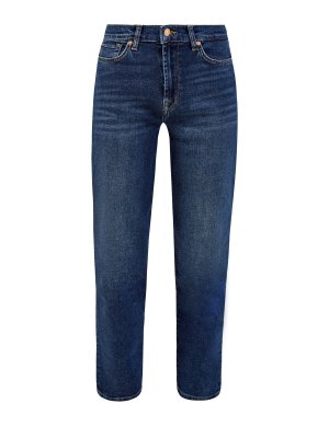 Укороченные джинсы Malia из денима Luxe Vintage 7 FOR ALL MANKIND. Цвет: синий