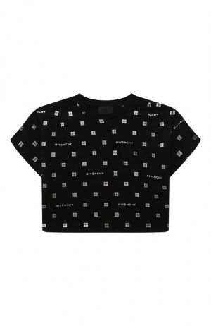 Хлопковая футболка Givenchy. Цвет: чёрный