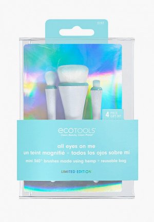 Набор кистей для макияжа Ecotools All Eyes On Me Mini 360 Ultimate Brush Kit. Цвет: белый