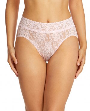 Высокие кружевные трусики , розовый Hanky Panky