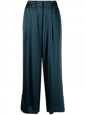 Укороченные брюки с завышенной талией Alysi. Цвет: синий