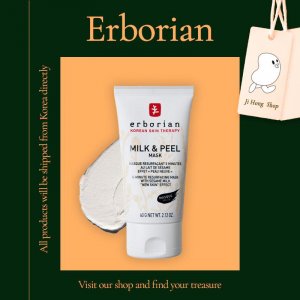 Milk and Peel Mask 60g MoisturizingPack SkinCare Смывание Увлажняющее отшелушивание кожи Erborian