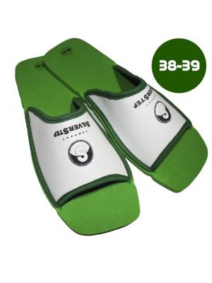 И1151 Тапочки для снятия усталости и тяжести в ногах, р-р 38-39 SilverStep. Цвет: зеленый