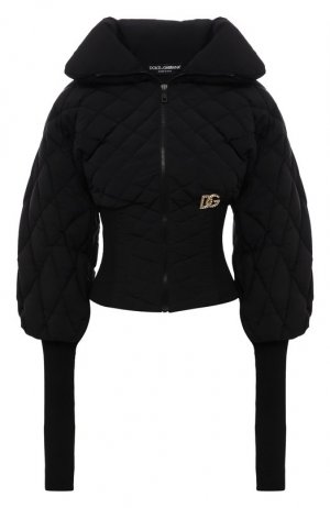 Пуховая куртка Dolce & Gabbana. Цвет: чёрный
