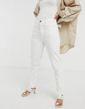 Белые джинсы прямого кроя с завышенной талией MiH Mimi-Белый Jeans