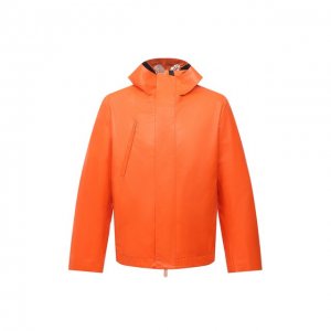 Кожаная куртка Off-White. Цвет: оранжевый