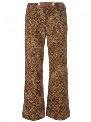Слегка расклешенные брюки Roberta Di Camerino Vintage. Цвет: коричневый