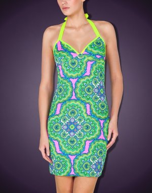 Пляжное платье , размер xs, зеленый infinity lingerie. Цвет: зеленый/светло-зеленый