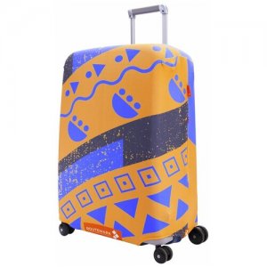 Чехол для чемодана , 80 л, размер M/L, оранжевый ROUTEMARK. Цвет: оранжевый