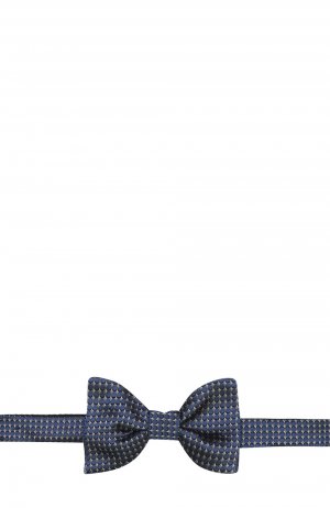 Шелковый галстук-бабочка с узором Lanvin. Цвет: синий