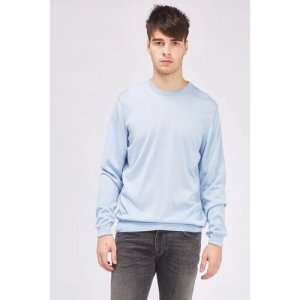 Пуловер, размер 52, голубой TRUSSARDI. Цвет: голубой