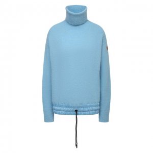 Шерстяной свитер Moncler Grenoble. Цвет: голубой