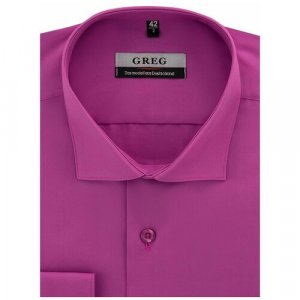 Рубашка , размер 174-184/40, сиреневый GREG. Цвет: сиреневый/фиолетовый