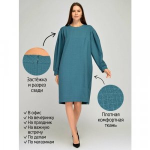 Платье , размер 54, зеленый Viserdi. Цвет: синий