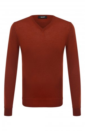Пуловер из кашемира и шелка MUST. Цвет: красный