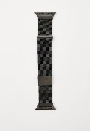 Ремешок для часов Uniq Apple Watch 45/44/42 мм Dante миланская петля из нержавеющей стали. Цвет: серый