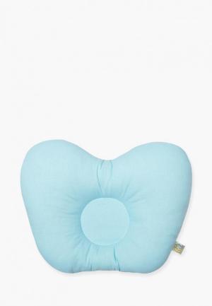 Подушка Сонный Гномик Анатомическая. Цвет: голубой