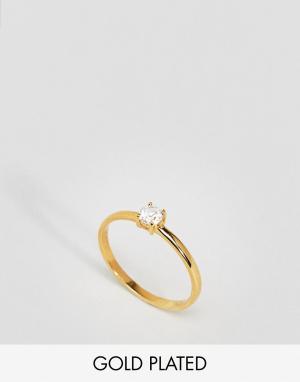 Позолоченное кольцо Liars and Lovers &. Цвет: золотой