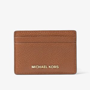 Визитница Michael Kors Pebbled Leather, коричневый