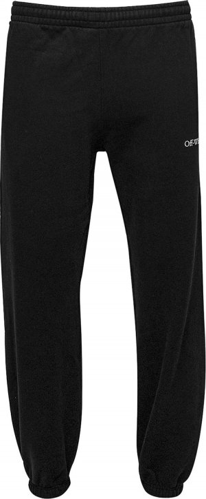 Спортивные брюки Caravag Paint Slim Sweatpant 'Black', черный Off-White