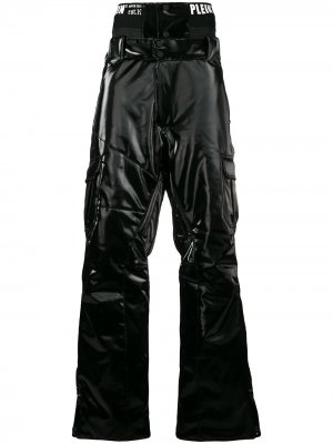 Горнолыжные брюки спокрытием Philipp Plein. Цвет: черный