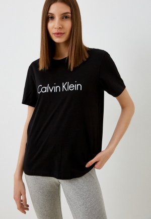Футболка домашняя Calvin Klein Underwear. Цвет: черный
