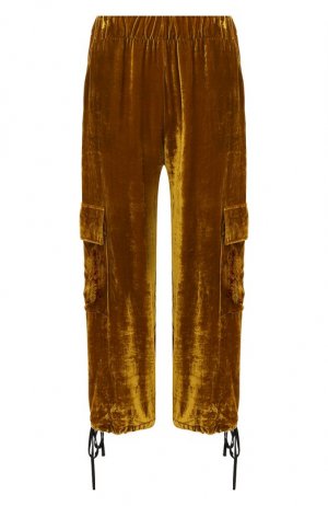 Бархатные брюки Erika Cavallini. Цвет: коричневый