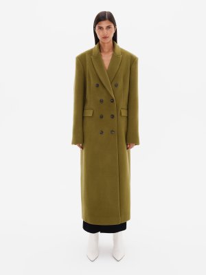Пальто Pure Cashmere от Present & Simple. Цвет: оливковый