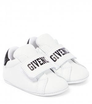 Кожаные кроссовки с логотипом , белый Givenchy Kids