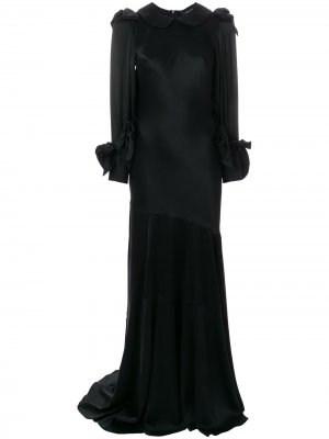 Вечернее платье с воротником Питер Пэн Simone Rocha. Цвет: черный