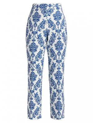 Фарфоровые брюки-сливи с узором пейсли , цвет porcelain paisley Elie Tahari