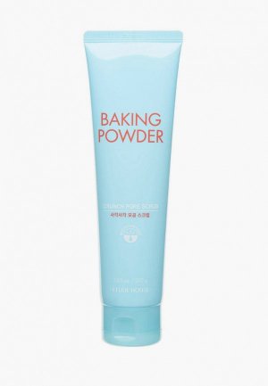 Скраб для лица Etude Baking Powder Crunch Pore Scrub с содой, 200 мл. Цвет: голубой