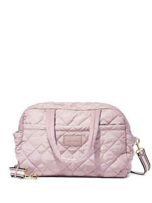 Большая стеганая сумка Weekender Marc Jacobs. Цвет: розовый