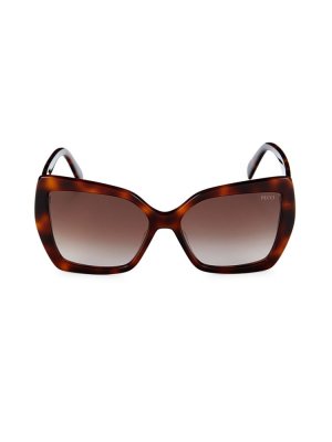 Солнцезащитные очки-бабочки 58MM , цвет Havana Emilio Pucci