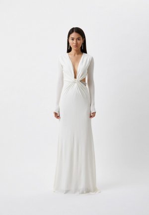 Платье Halston. Цвет: белый